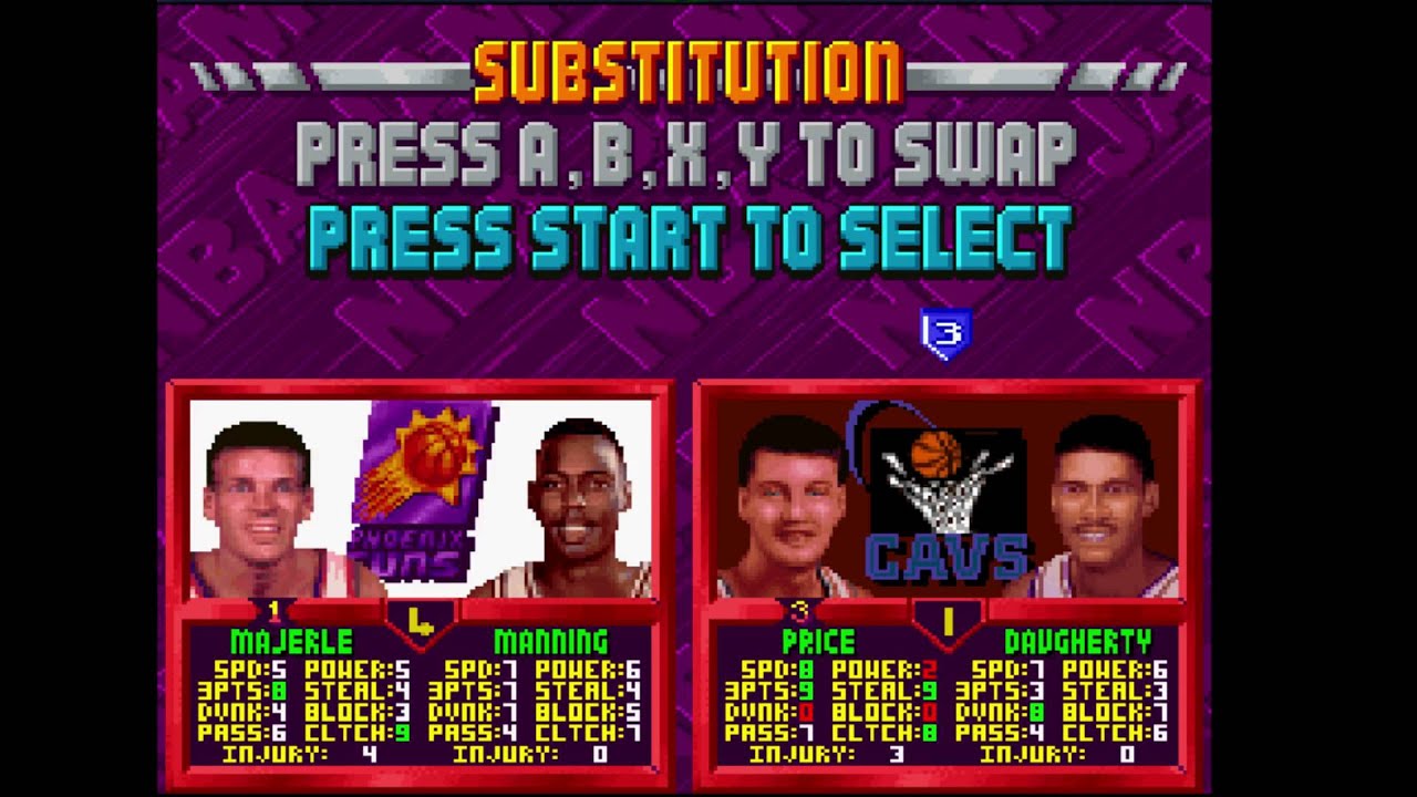 NBA Jam Tournament Edition (SNES / Super Nintendo) GamePlay SNES Tournament