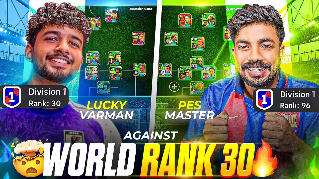 PES MASTER 🆚️ LUCKY VARMAN || GAMEPLAY AGAINST UNDERRATED KERALA PLAYER 🥶🔥 || ചെക്കൻ സീനാണ് ☠️💥.