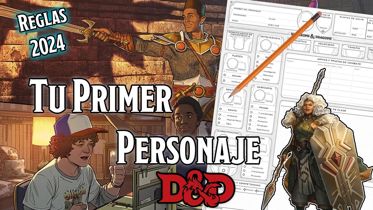 Cómo crear un personaje de Dungeons and Dragons desde cero (Reglas 2024)