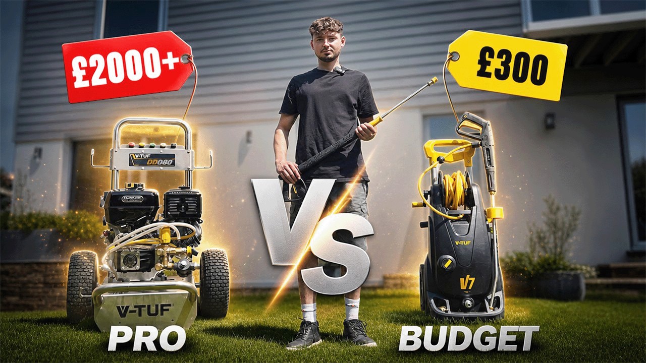 I Tested a £300 Pressure Washer Against a £2,000 Professional Machine