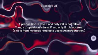Exercise 21 (Predicate Logic)