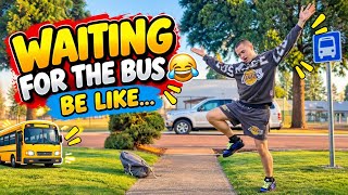 Waiting for the Bus Be Like 😂  #fyp #autism