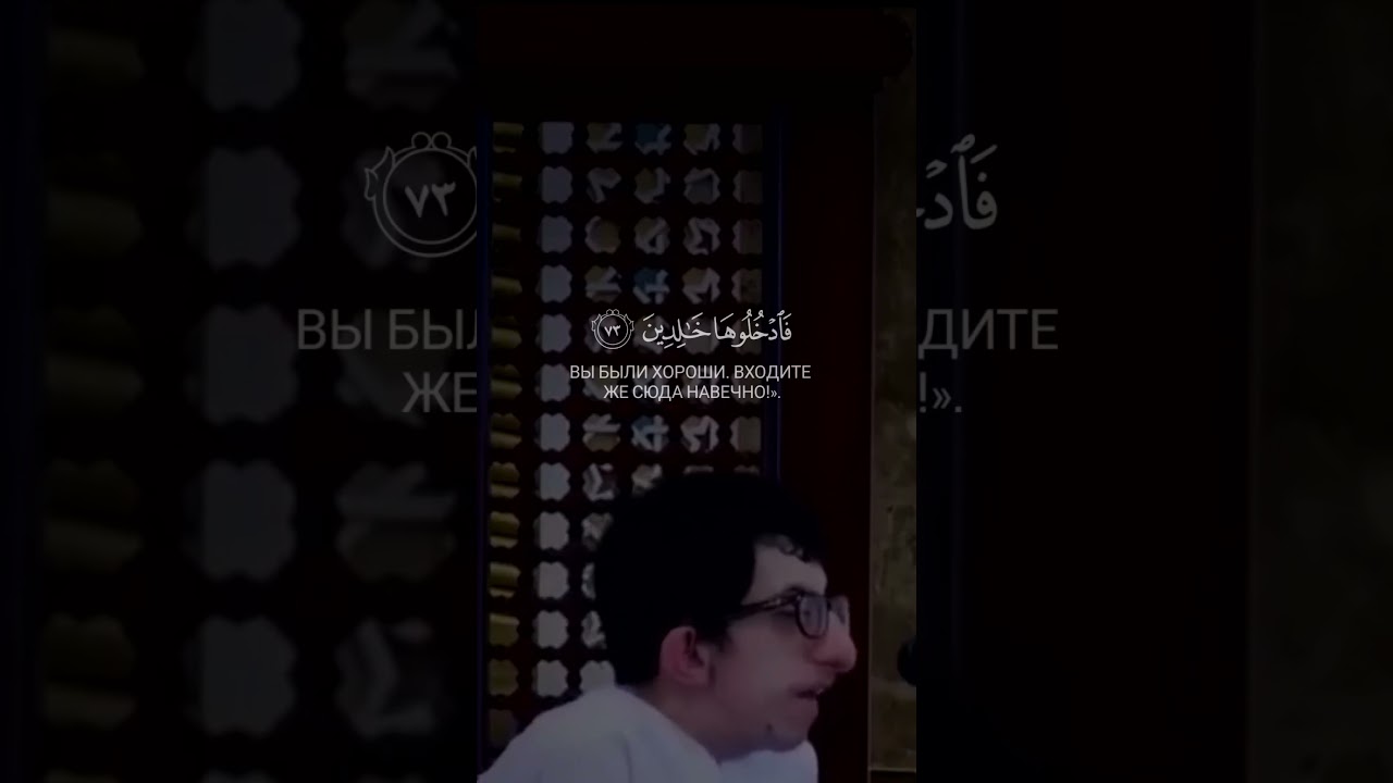 Сура 39 Аз-Зумар Чтец Мухаммад Насыр аяты 73-74 
