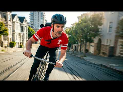 Fixed Gear Cyclist Takes On San Francisco's Killer Grades | Casual Cuts James Newman