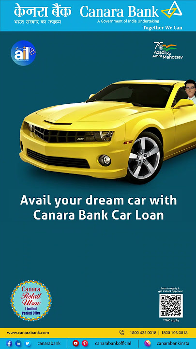 Drive the car of your dreams with Canara Bank Car Loan #Shorts