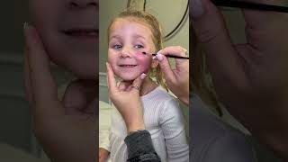 Cute Halloween makeup for little girls💄🥹 #halloween #makeup #momhack #diy #hack