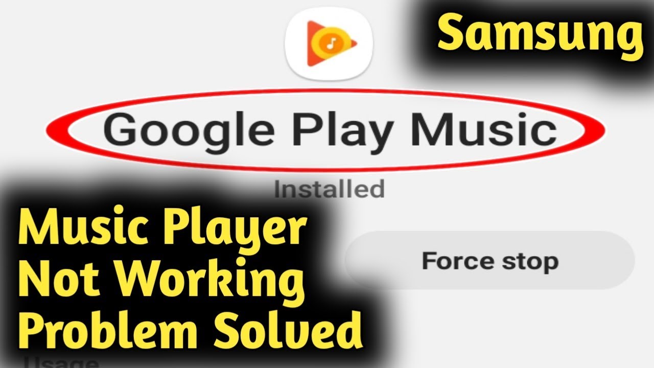 Samsung Music Player Not Working Problem Solved Youtube