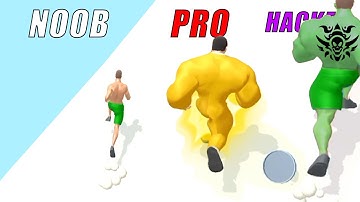 NOOB vs PRO vs HACKER in Muscle Rush