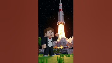 Elon Musk Launches a Minecart Rocket 🚀😂