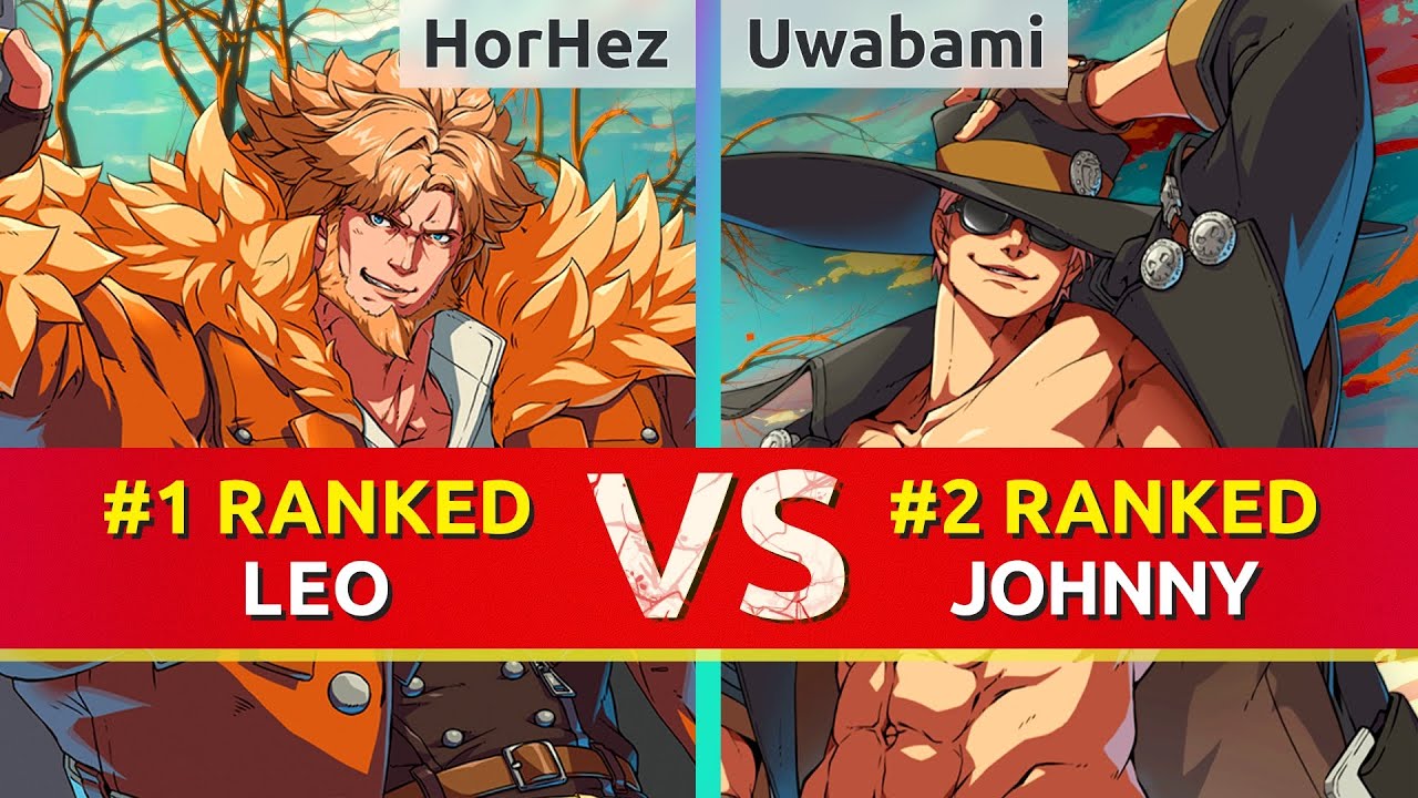 GGST ▰ HorHez (#1 Ranked Leo) vs Uwabami (#2 Ranked Johnny). High Level Gameplay