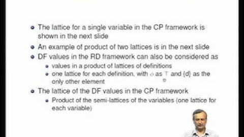 Mod-11 Lec-19 Data-flow Analysis:Theoretical Foundation-Part 2 and Partial Redundancy Elimination