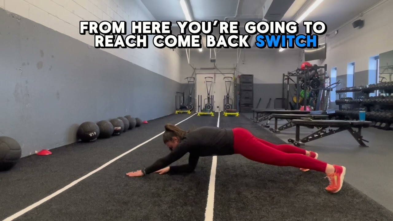 Alternating Plank Reach (Elbows)