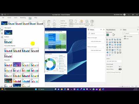 #18 Apply a theme | Power BI