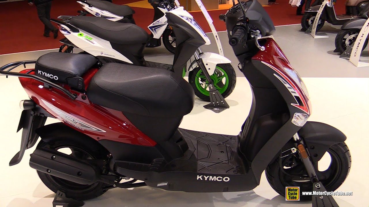 2016 Kymco Agility 50 12inch - Walkaround - 2015 Salon de la Moto Paris -  YouTube