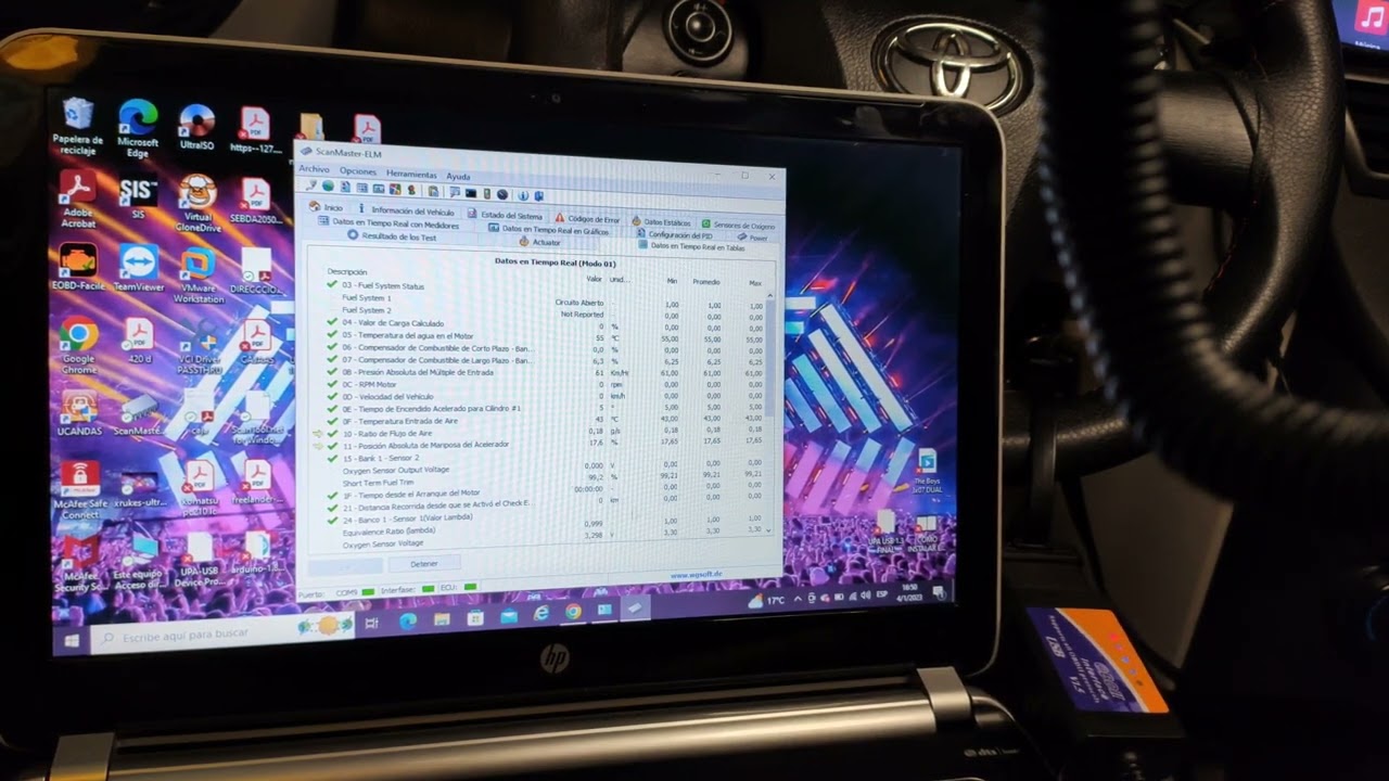 Elm 327 Usb prueba de funcionamiento