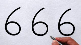 How to Turn 666 Into a Beautiful Drawing 🎨 | Drawing Tutorial Step by Step