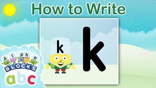 @officialalphablocks - Learn How to Write the Letter K | Zig-Zag Family | How to Write App screenshot 4