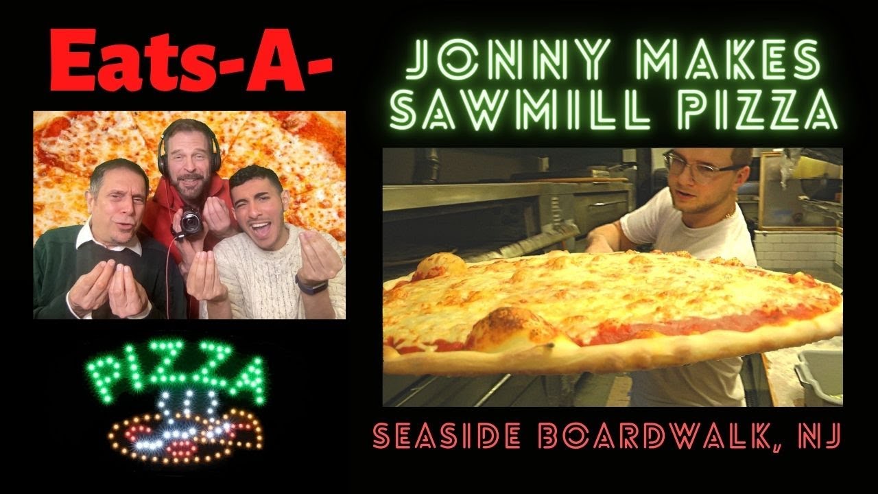 Eats A Pizza HOW TO MAKE SAWMILL PIZZA Seaside NJ Boardwalk YouTube