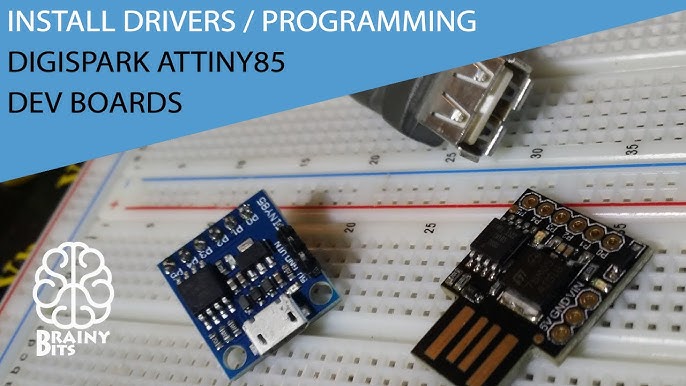 Atmel Attiny85 20pu Arduino USB Dongle DIY Development PCB Breakout Board