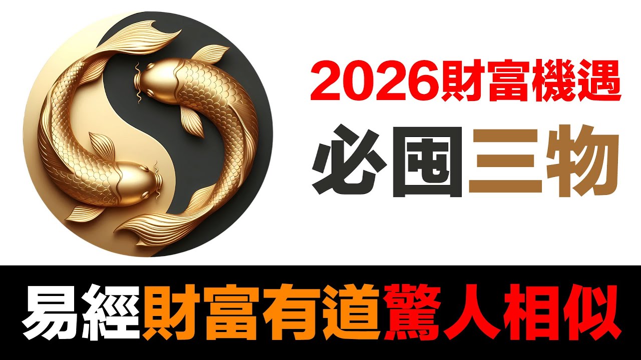 第75集 | 央行印鈔達3100億？易經預言2026三大資產竟與財富有道完美契合