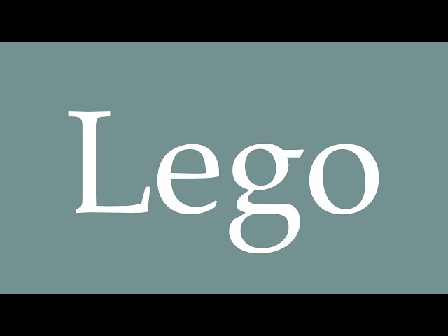 How to Pronounce ''Lego'' Correctly in French YouTube