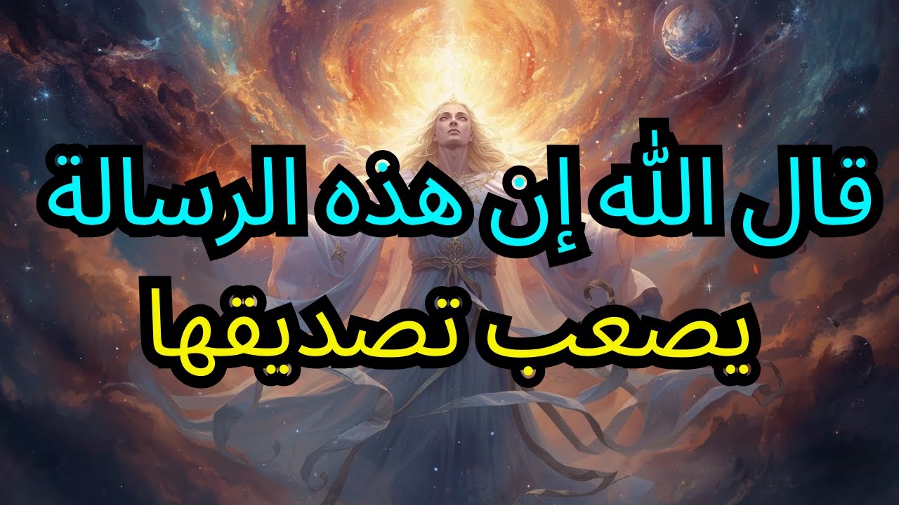 أيها المختارون، قد تكون هذه الرسالة صعبة عليكم تصديقها.