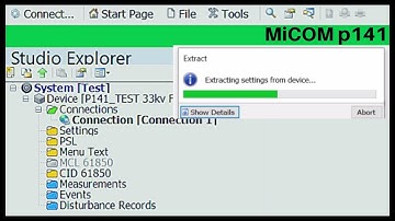 Extracting Setting files from MiCOM p141 Relay with Schneider Easergy Studio Software.