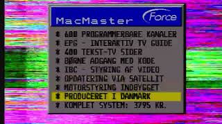 Force MacMaster 1000 (1998) D2-MAC Receiver - HackTV D2-MAC FM Mode, EuroCrypt S2 - Demo/Store Mode