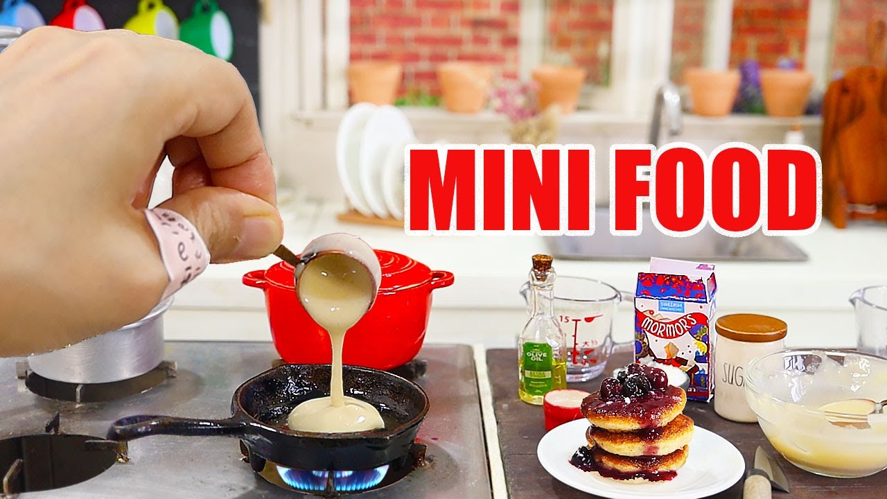 Real Miniature Kitchen Set Can Cook Real Mini Food Perfect for Your  Children Play and Tiny Cooking Show 