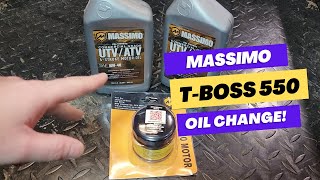 How to do an Oil Change on Massimo TBoss 550 Hisun Linhai 500 UTV SxS