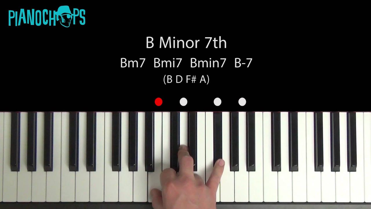 B minor 7 on Piano Bm7 YouTube