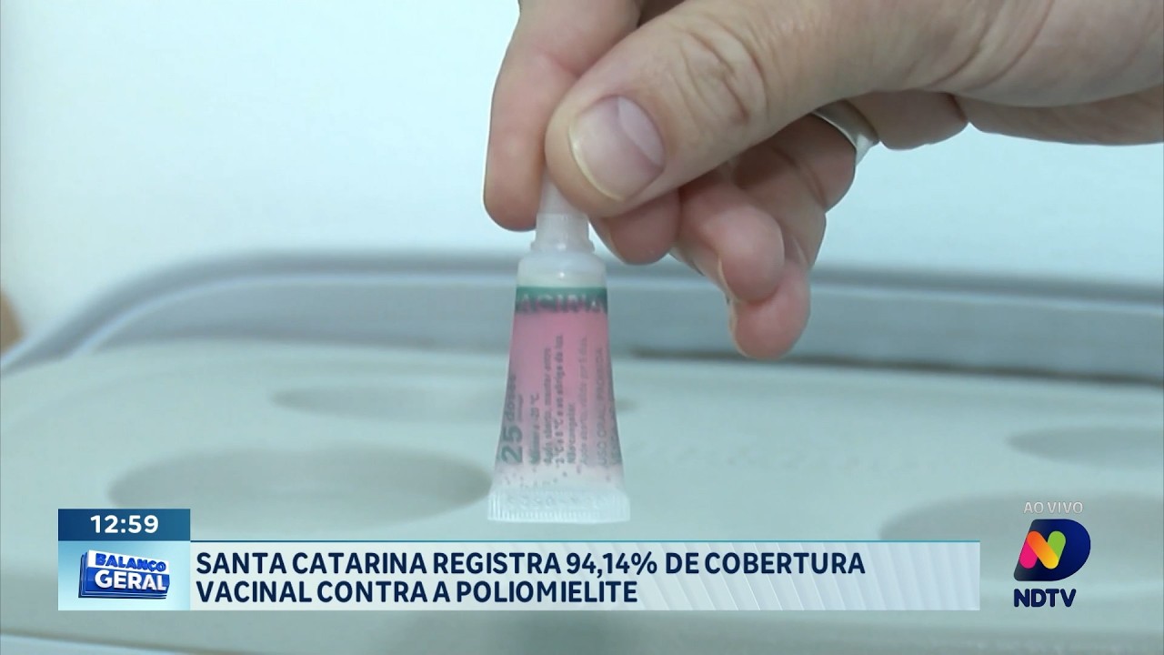 Santa Catarina registra 94,14% de cobertura vacinal contra poliomielite