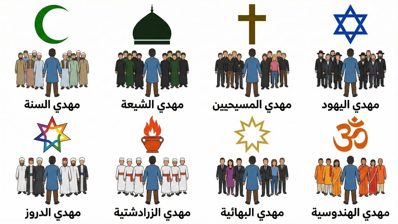 شرح ظهور المهدي المنتظر في كل الأديان.. في4 دقائق