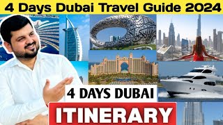 4 Days DUBAI ITINERARY | 4 Days & 3 night in Dubai Travel Guide 2024 | Best Places to visit in Dubai