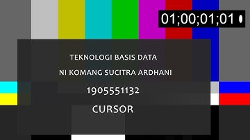 [TUTORIAL MEMBUAT CURSOR DENGAN MENGGUNAKAN COMMAND PROMPT]