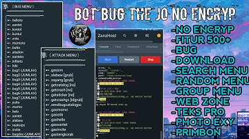 SCIRPT BOT WHATSAPP TERBARU || FULL BUG THE JO  || NO ENCRYP 😱😱 FULL BUG MENU 500+#menfes#botbug#bug