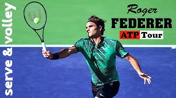 Roger Federer 🇨🇭 Serve & Volley in Perfection.