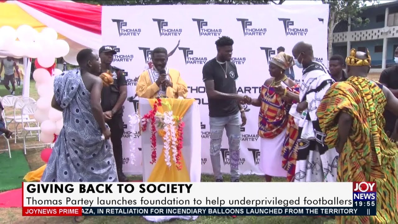 Thomas Partey launches foundation to help underprivileged footballers (16-6-21)