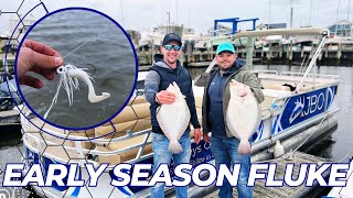 Catching FLUKE/FLOUNDER in EARLY season (where and what) #fluke #flounder