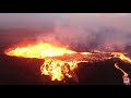 Iceland Geldingadalir Volcano  August 14 video with drone