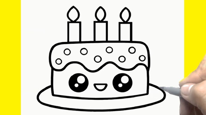 Bánh Sinh Nhật Hướng Dẫn Vẽ Đơn Giản | How To Draw A Cute Birthday Cake,  Coco Art - Youtube