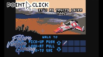 Code-8 (PICO-8) Free LowRes SciFi Pixel Art Point and Click Adventure Game AdvJam2018 stranded
