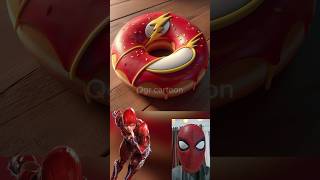 Superheroes but donuts 💥 Marvel & DC-All Characters #marvel #avengers#shorts