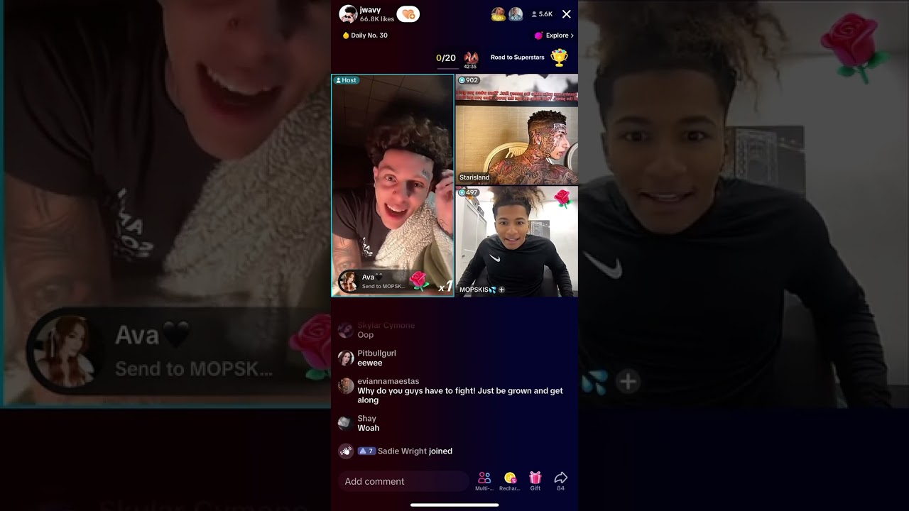 Flyysoulja fights Jwavy till they get ban