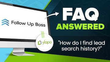 How do I use custom fields in Follow Up Boss to find search history data for my Ylopo leads?