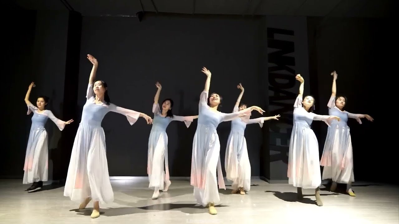 Chinese Classical Dance Court Ladies in Flowered Headdresses Dancing【簪花引Zan Hua Yin】By Adult Beginne