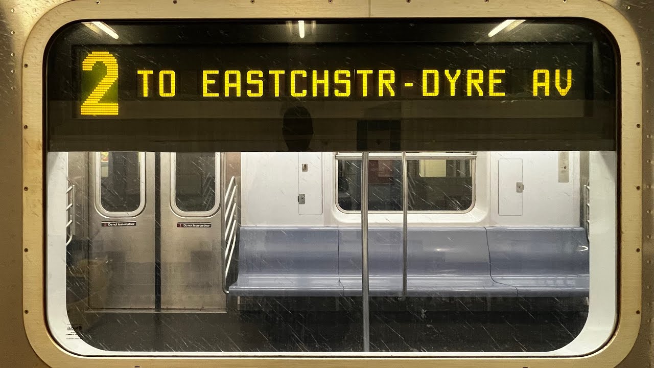 On board a Eastchester–Dyre Ave. bound R142 2 train from Brooklyn College to Eastchester-Dyre Ave.