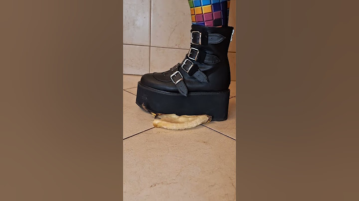 ASMR: Boot vs Apple, Banana, and Fig.  Crushing Crunchy & Soft Things. # asmr #fruit #shorts