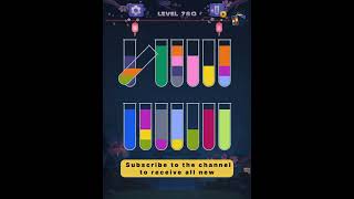Water color sort puzzle level 780 ios android | Sort water color puzzle leve 780 ios ipad iphone