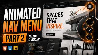 Build a Stylish Animated Menu UI with HTML CSS (Part 2)
